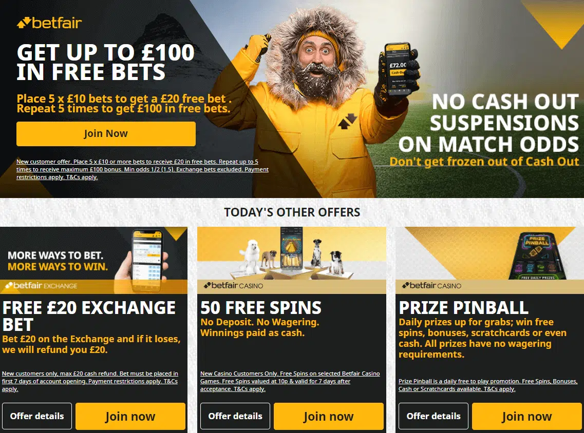 betfair bonus powitalny
