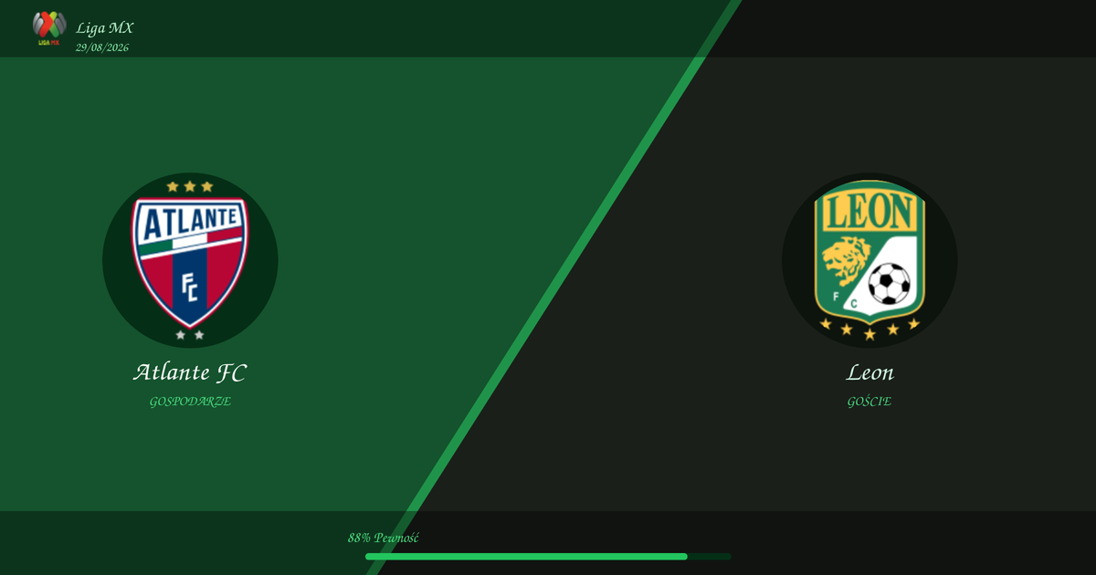 Typy: Atlante FC vs Leon | Liga MX | 29/08/2026