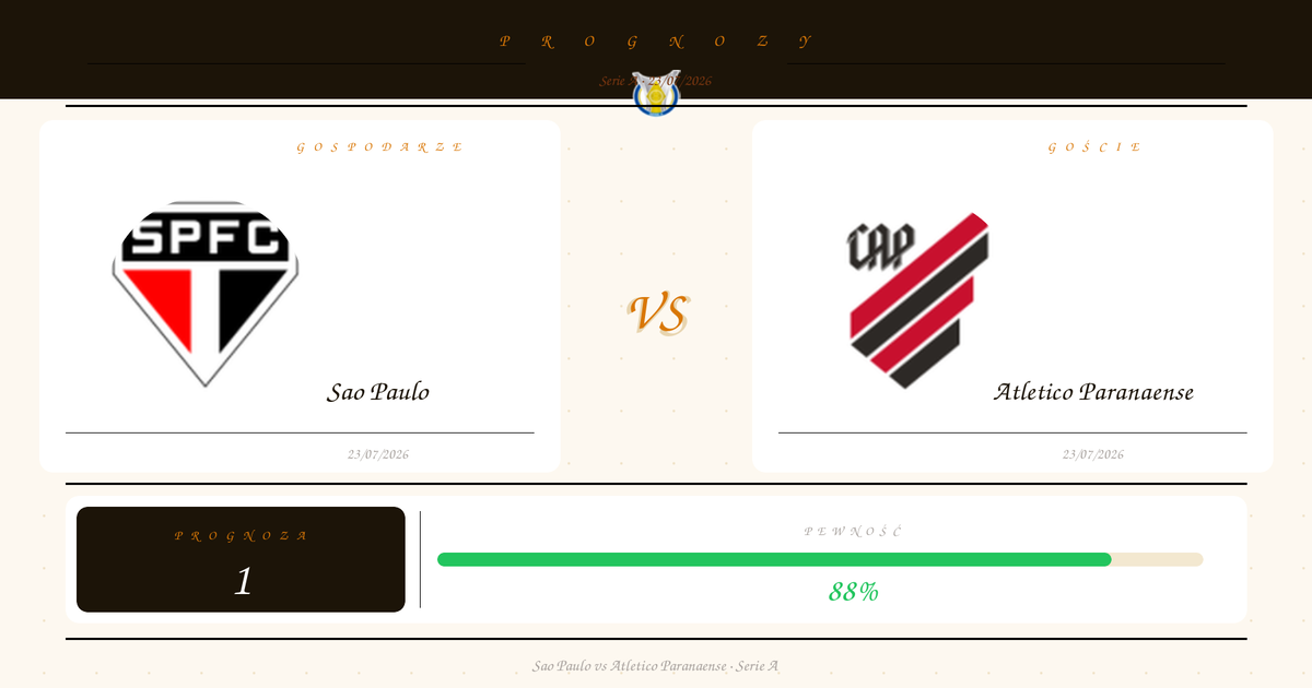 Sao Paulo vs Atletico Paranaense — Typy | Serie A | 23/07/2026